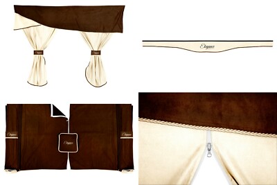 Set Gardinen Kabine Eleganz Champagne Brown DAF XF 105 & 95 Euro 5/6 Space Cab