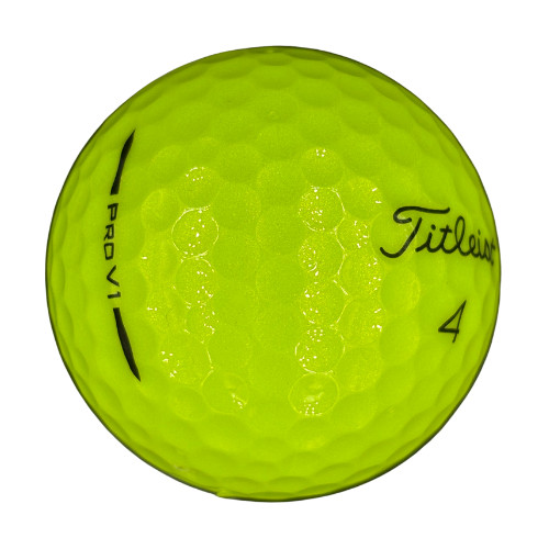 Titleist Pro V1 Yellow 2025/2026 AAAA Near Mint 24 Used Golf Balls 4A