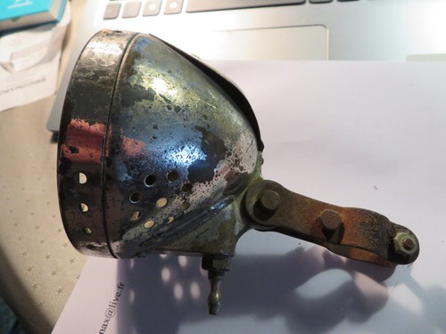 Lampe Acétylène Ancienne – Feu Carbure – Vélo/moto Vintage