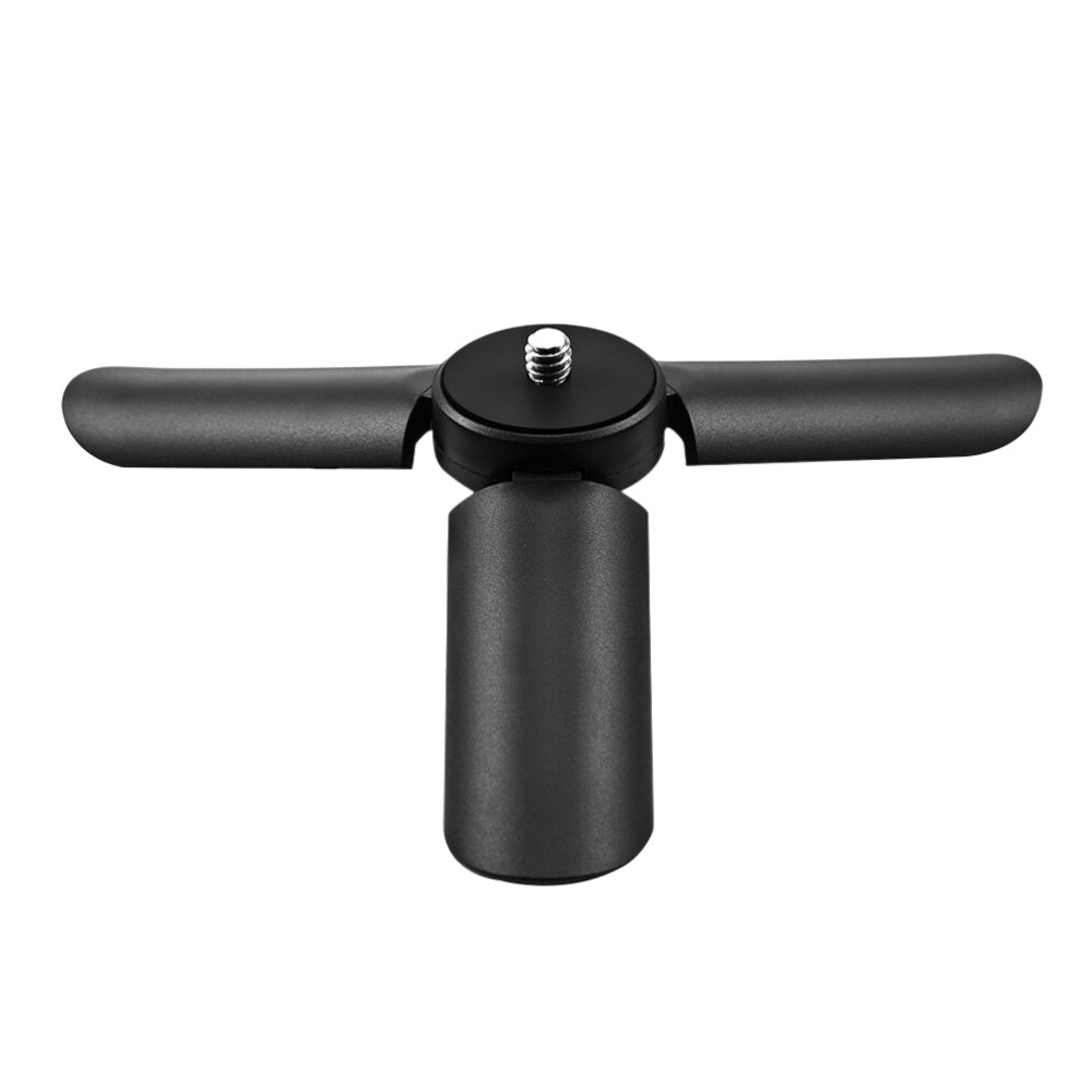 Compact Black Mini Desktop Tripod Stand for Smartphones and Cameras