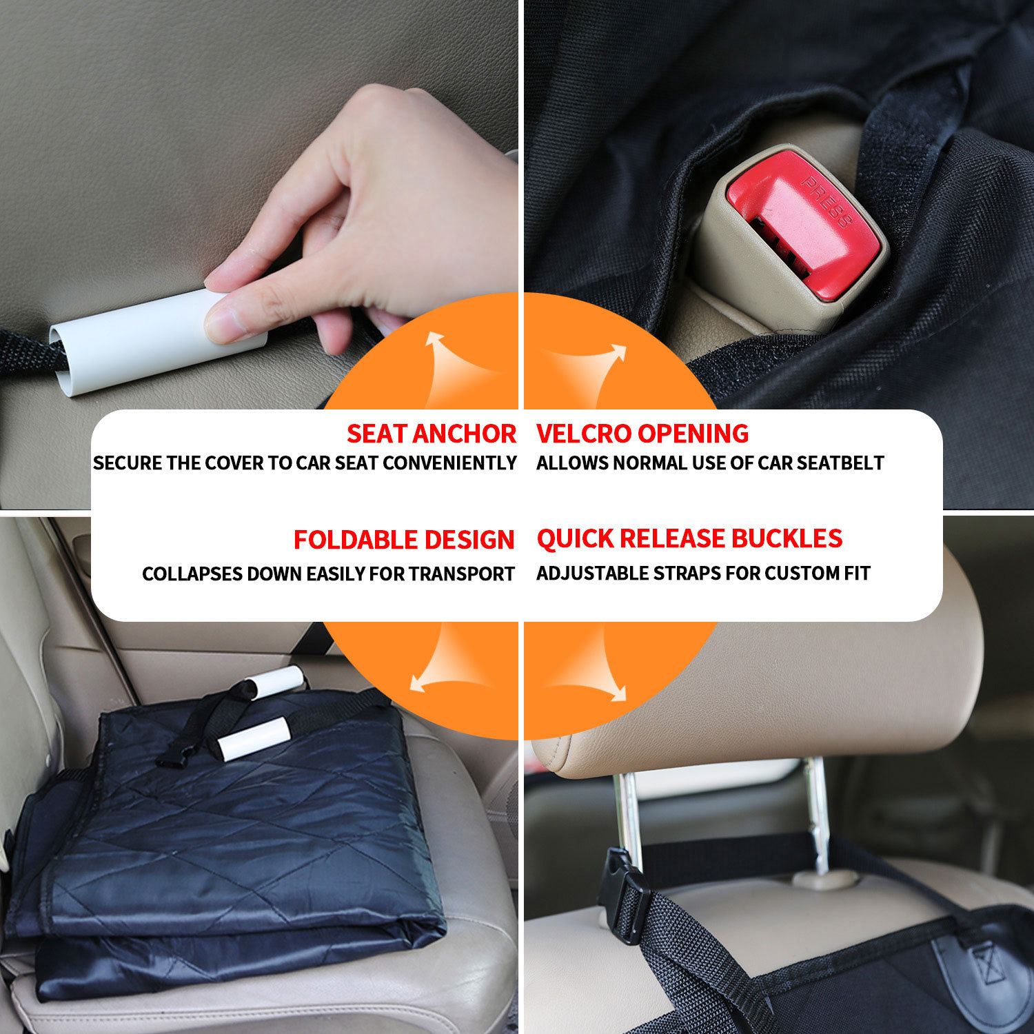 barksbar luxury pet car seat cover