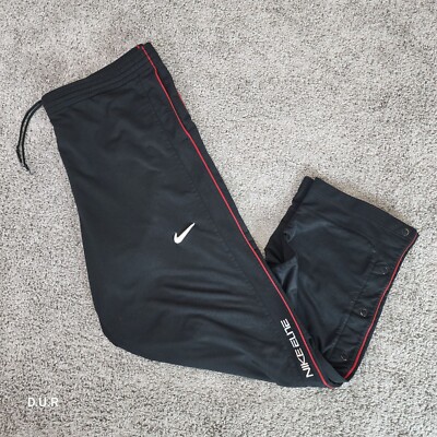 Nike Elite Basketball Pants Men's XXL Black t Logo Sweatpants