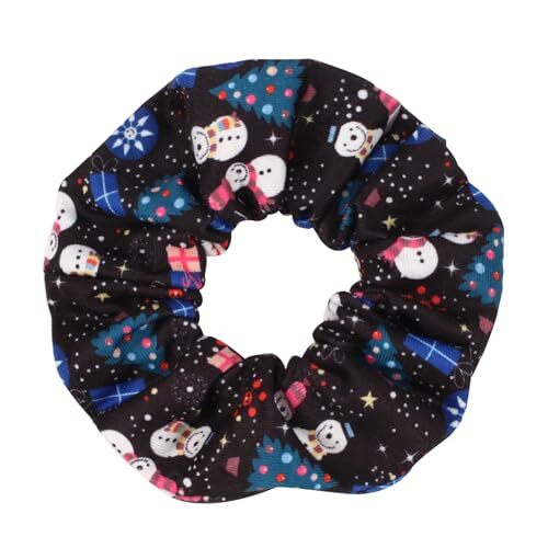 12 Stück Weihnachten Haar Scrunchies für Frauen Mädchen Santa Weihnachtsbaum Farbe 5 - Bild 7 von 8