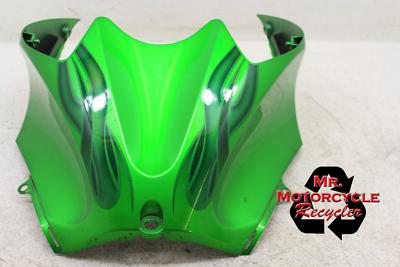 KAWASAKI 08-13 NINJA ZX14 ZX14R GREEN GAS TANK FUEL CELL COVER