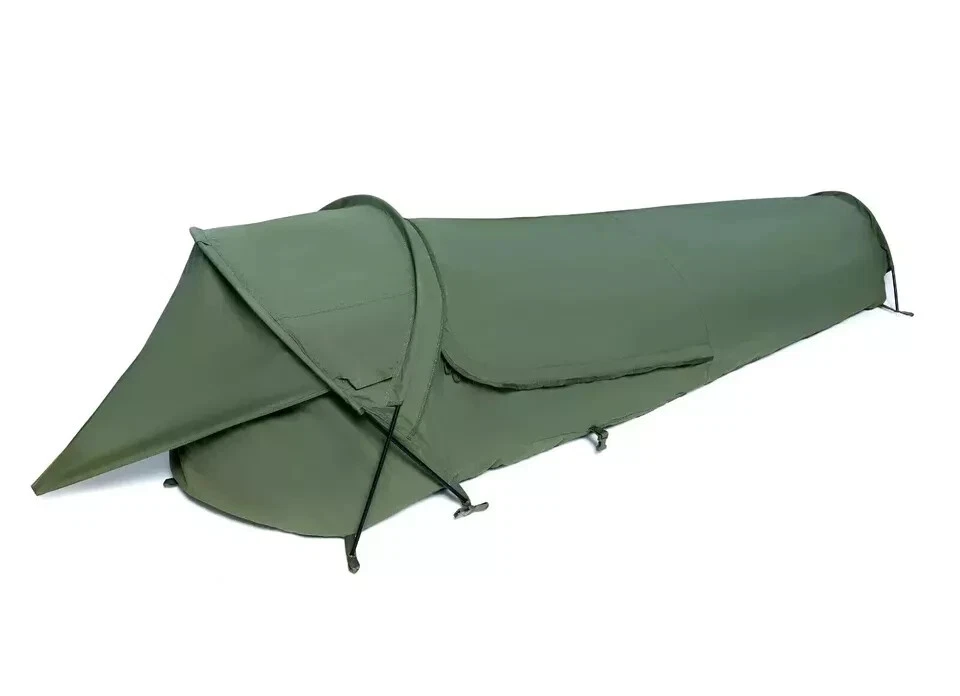 Upgraded Tactical Bivy Tent Waterproof Windproof Solo Shelter with Poles Window