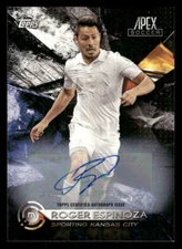 2016 Topps Apex MLS Roger Espinoza Auto Autographs AU #52 Card