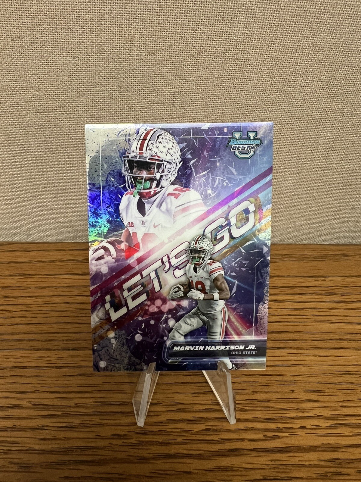 Marvin Harrison Jr. 2023 Bowman U Best Let'S Go Case Hit SSP #LG4