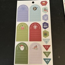 Happy Planner Sticker Sheet Christmas Note Blocks