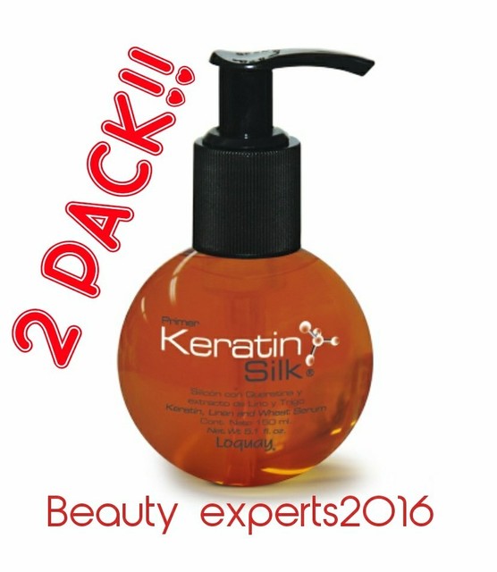 (2) LOQUAY PRIME KERATIN SILK SERUM / SILICON QUERATINA 5.1oz SUAVIDAD & BRILLO eBay