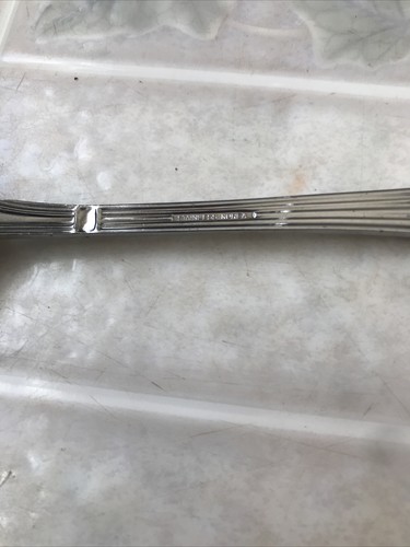 Estia Dorian Dinner Fork Stainless Flatware Ribbed Fan Pattern Made in Korea - Picture 3 of 3