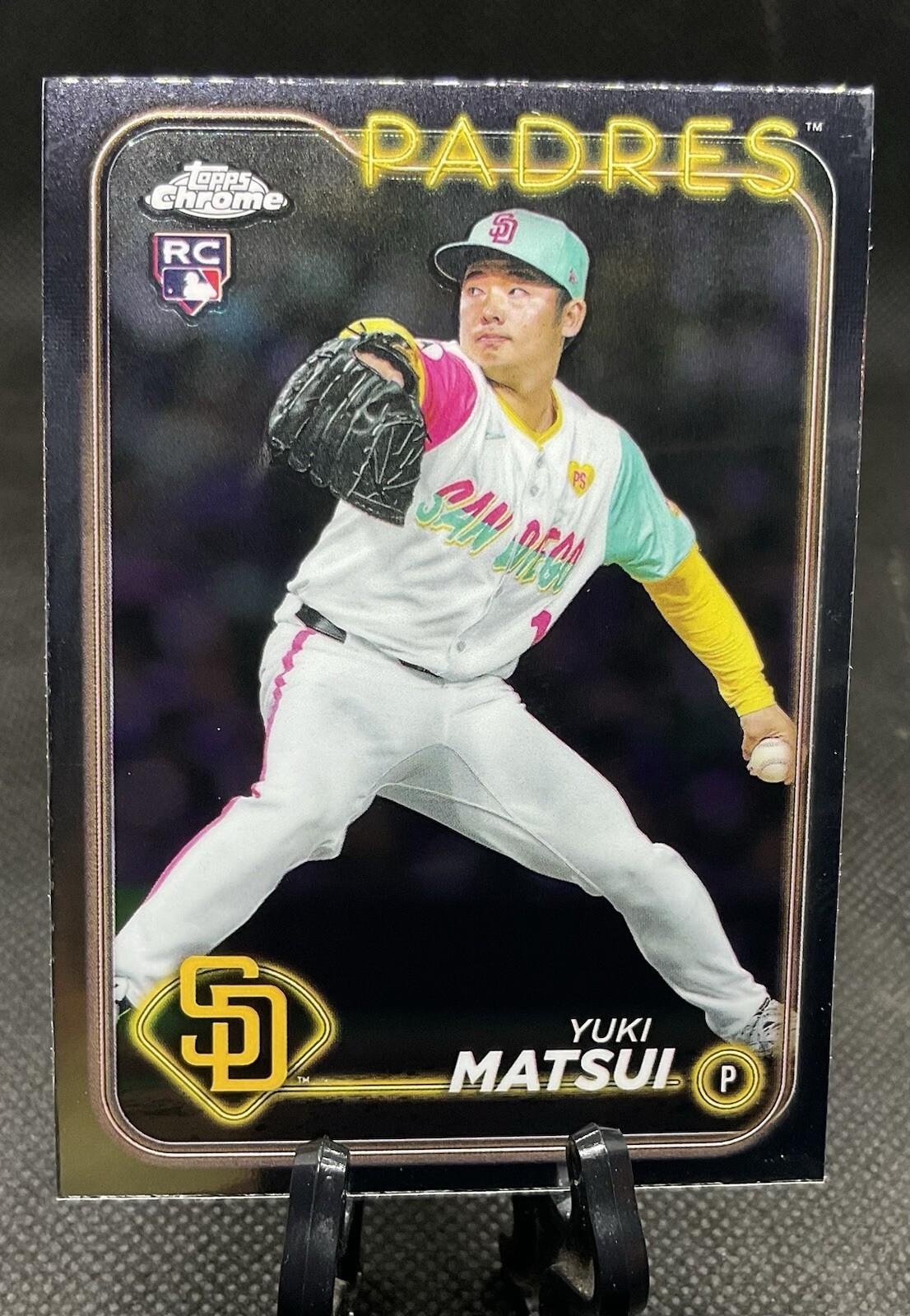 2024 Topps Chrome Update #USC187 Yuki Matsui (RC) - San Diego Padres