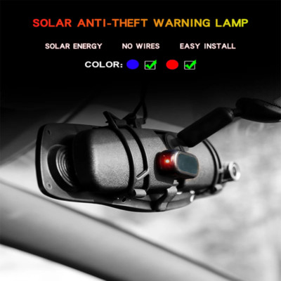 Car & Vehicle Anti Theft Security System (Fake) Car Alarm Security With Solar 