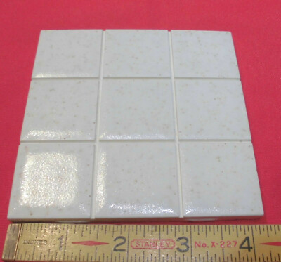 1 pc. Ceramic Tile *Gold Mist* Scored by American Olean 4-1/4'' Crystalline Glaze