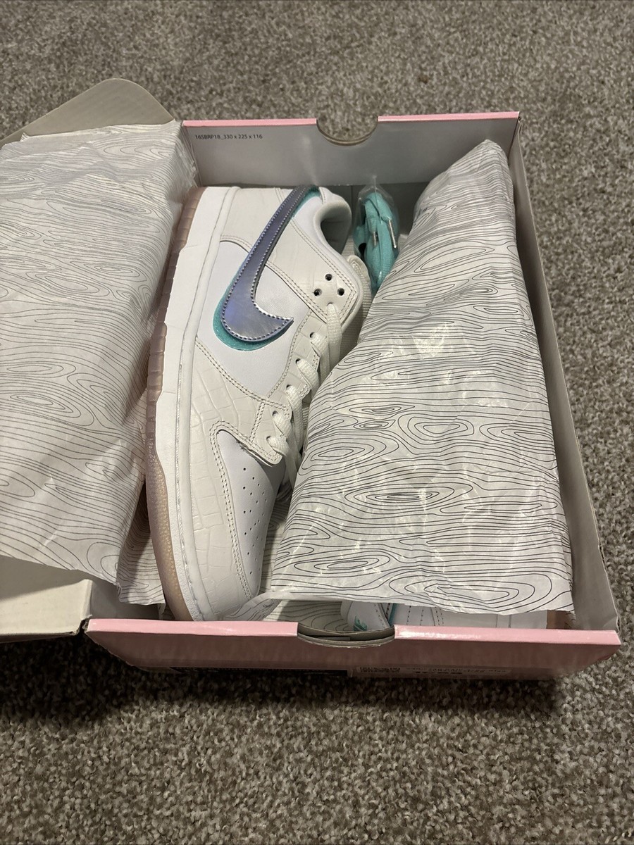 Size 11.5 - Nike Diamond Supply Co. x Dunk Pro SB Low White