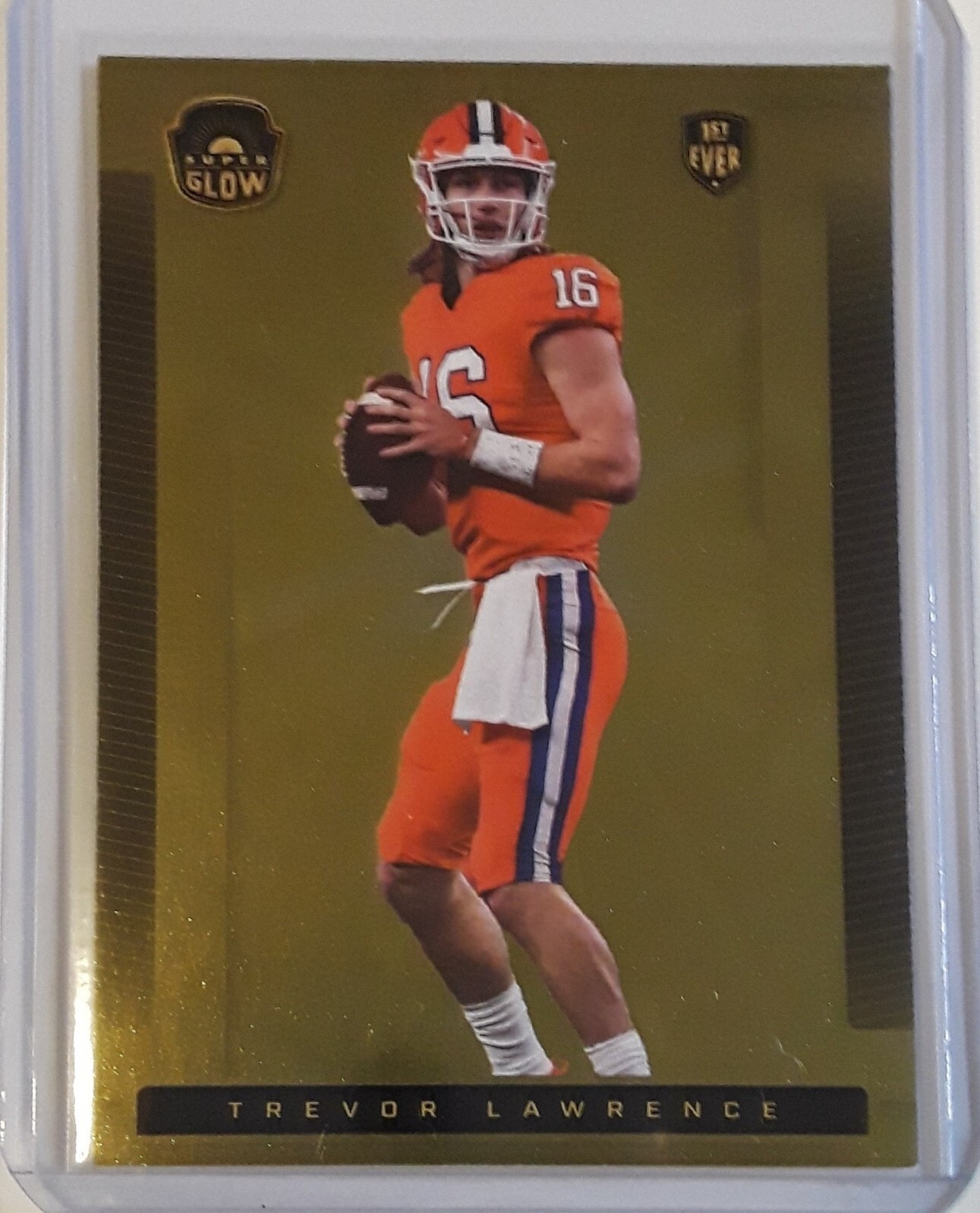 Trevor Lawrence Panini Mosaic Draft Picks #3 Gold Mosaic