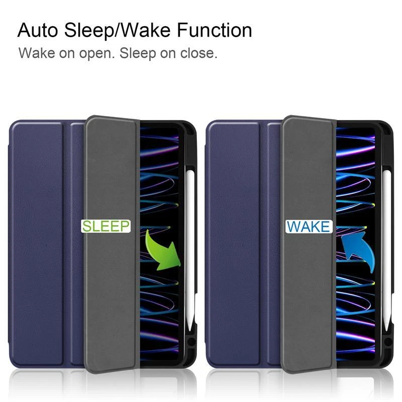 Hybrid Case For iPad Pro 11 in 4th 3rd 2nd Generation  Stand Smart Leather Cover - Image 4 of 4