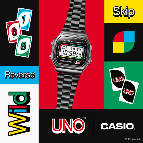 CASIO A168WEUC-1AER⎪A168WEUC-1A⎪Vintage ICONIC⎪Edición Wild Card UNO - Imagen 4 de 16