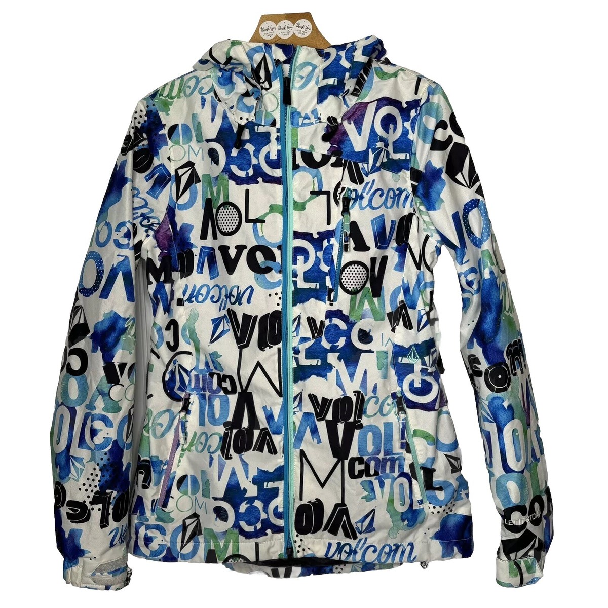 スノーボード Volcom Ski Jacket Size Small Goretex Volcom Snowboard Stone Jacket Womens Small EQS Goretex Let