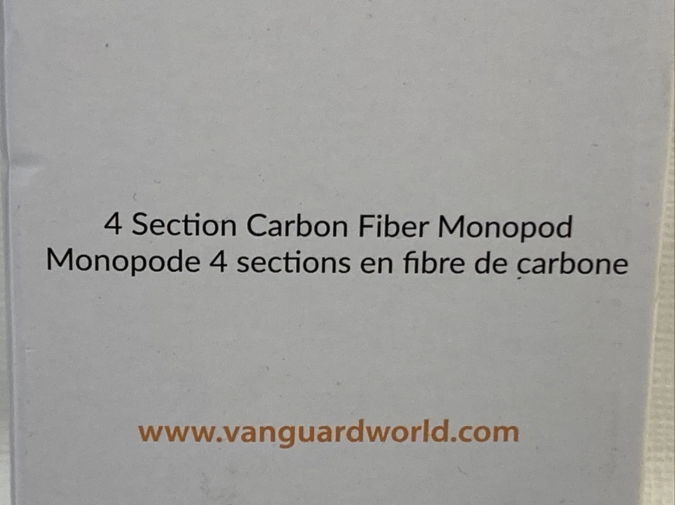 Monopie de fibra de carbono Vanguard VEO CM-264 con correa de muñeca y mosquetón nuevo en caja Foto 4 de 4