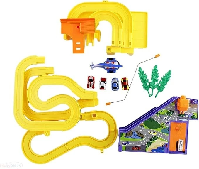 Mini Autodrome Kids Children Play Toy Racing Car Track With 4 Racing Cars - Image 3 of 4