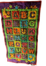ABC Hand Quilted Lap Quilt