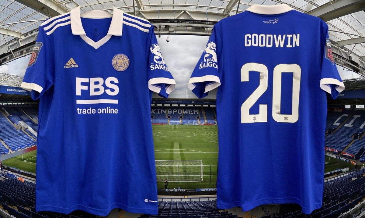 Adidas Leicester City 22 23 Missy GOODWIN Home Blue Shirt WSL