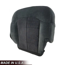 For 2001 2002 Chevy Silverado 2500 HD LS Driver Bottom DK Gray Cloth Seat Cover