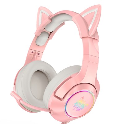 Headset Distortion-free Comfortable Wear Clear Sound Cat Ear Headset Universal