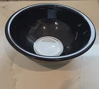 Vintage Pyrex Black Tinted Glass 2.5L Clear Bottom Nesting Mixing Bowl #325 USA