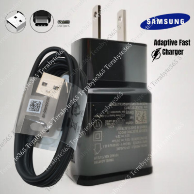 For Samsung Android Adaptive Fast Charger Lot USB Type C Cable Wall Power Block
