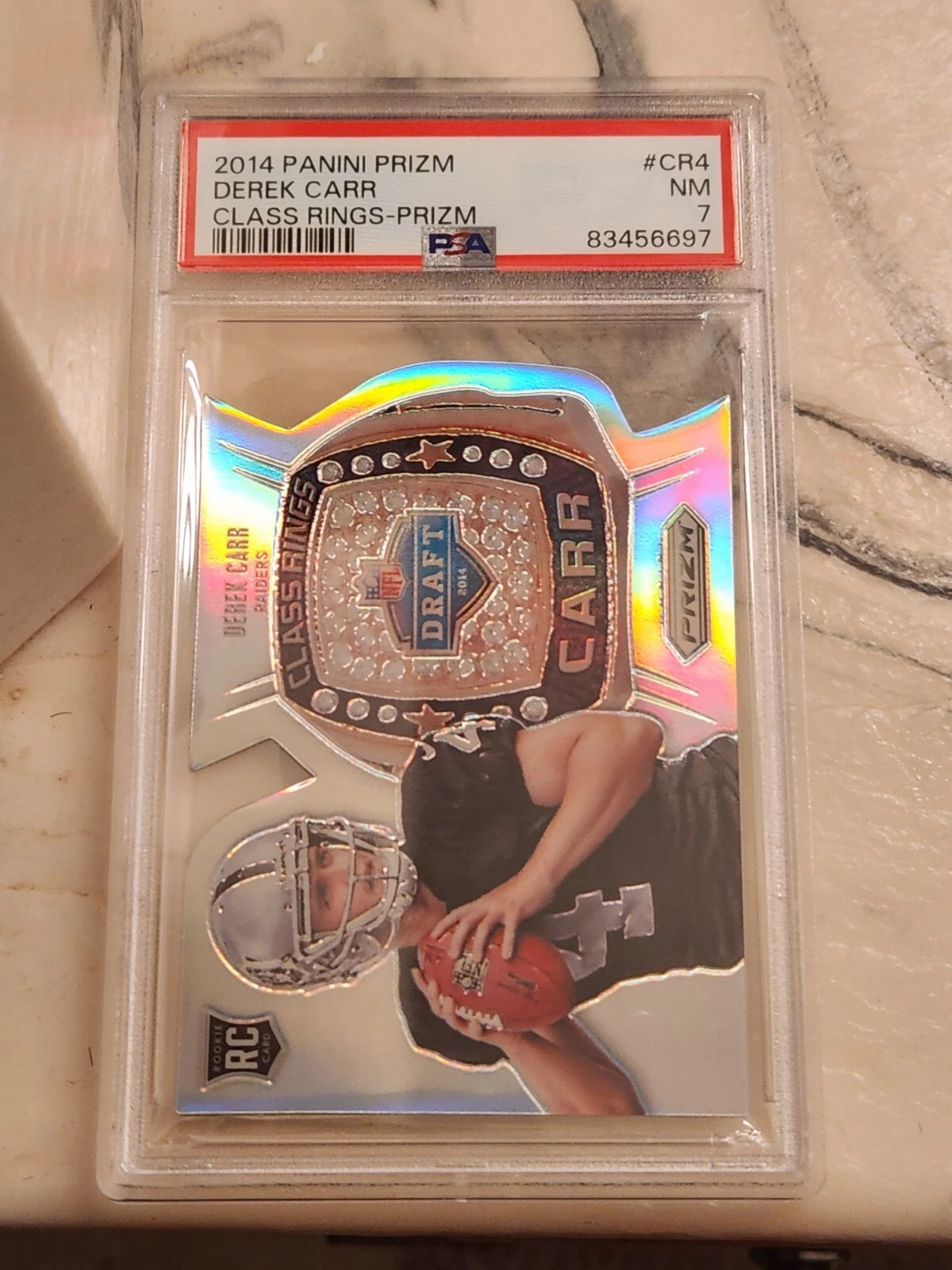 Derek Carr Panini Prizm Class Rings #CR4 Prizm