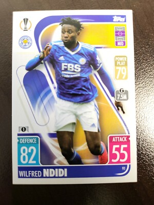 2020/21 TOPPS Match Attax Wilfred Ndidi card #91