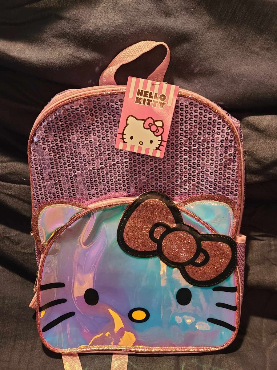 Hello Kitty 2023 Sequined Backpack/Book Bag, 16 in | eBay