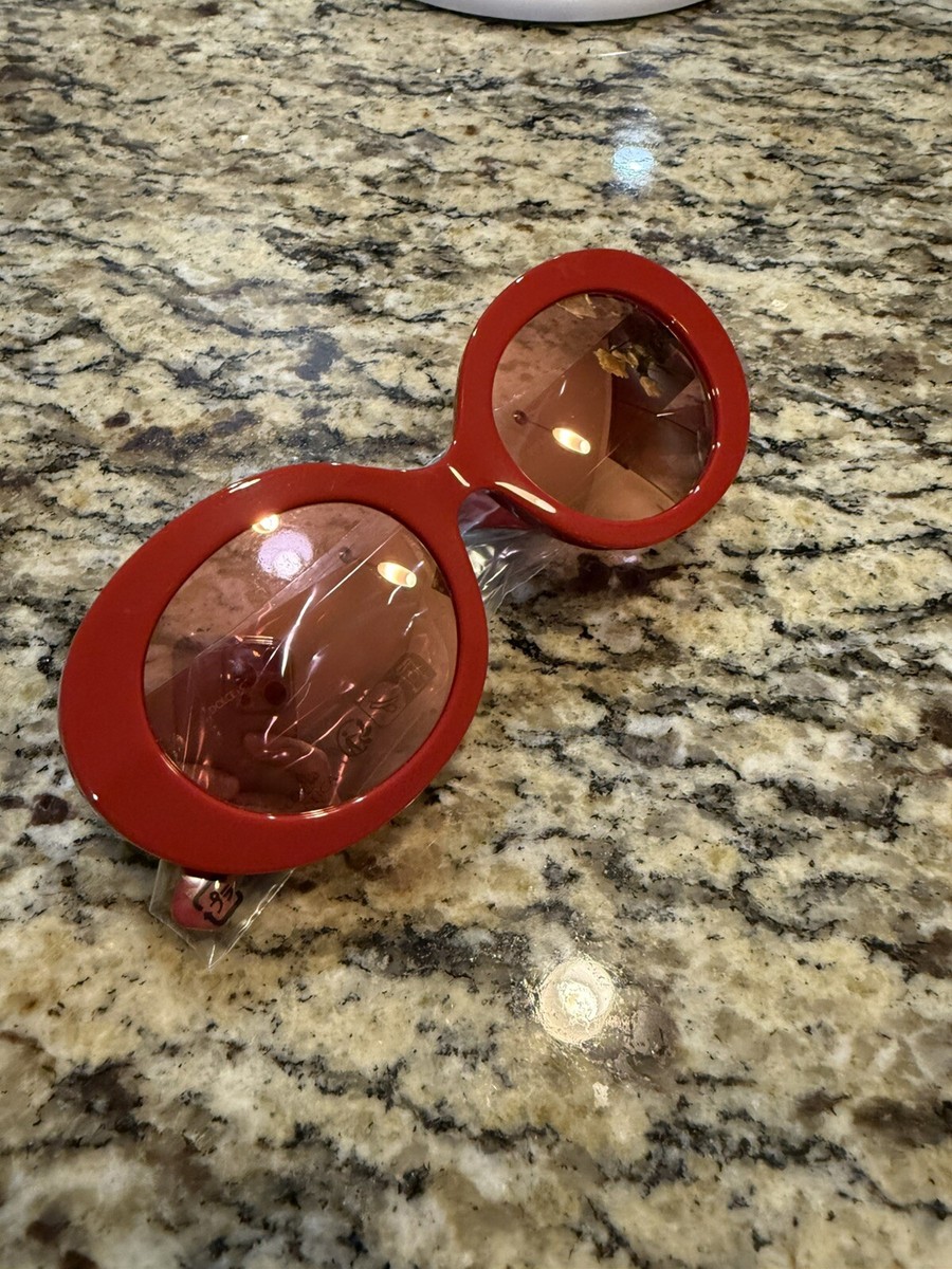 New Dolce & Gabbana DG4448F 3088E4 RED Pink Mirror Oval Round