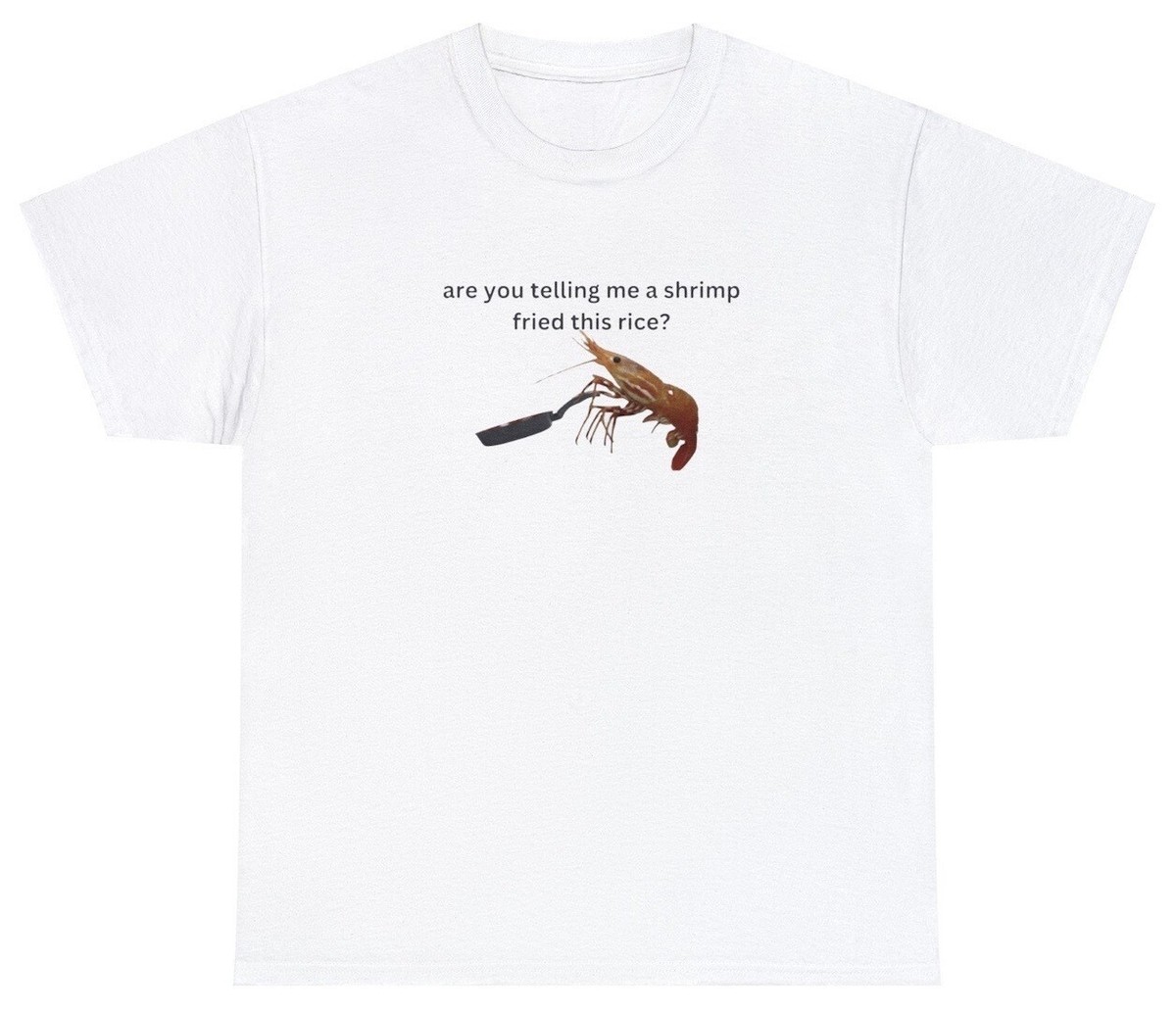 Shrimp Fried Rice Shirt Funny Sayings Parody Gift Meme Y2K