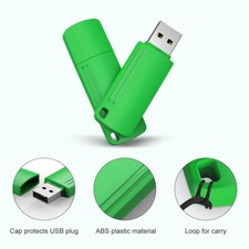 Green USB 2.0 128GB USB Memory Stick External Drive Flash Drive For PC Laptop