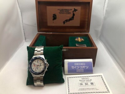 SEIKO FIFA World Cup 2002 V657-0AA0 Analog Automatic Date