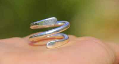 925 Sterling Silver Band & Statement Meditation Handmade Ring All size-K-02