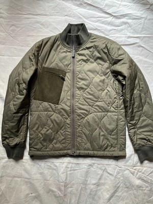 Aspesi Medium Olive Green Thermore Lined Quilted Army Jacket Made in Italy