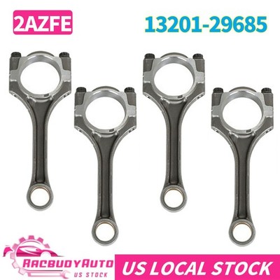 4PCS 2AZFE Connecting Rod 13201-29685-A0 fpr Toyota Camry Solara Highlander 2.4L