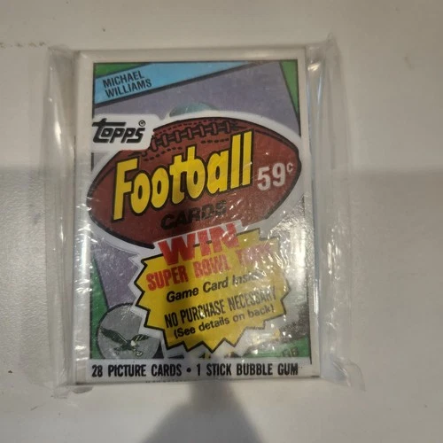 1984 Topps NFL Football Cello Pack - Factory Sealed (Elway, Marino RCs)