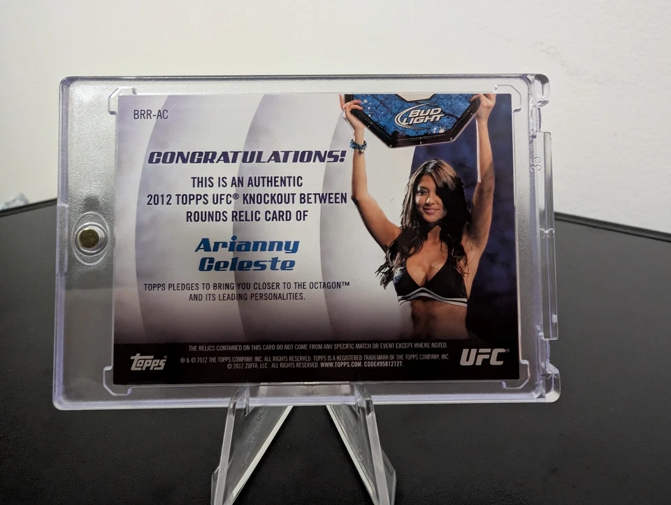 2012 Topps UFC Knockout Arianny Celeste Between Rounds Triple Relics /25 - Image 2 of 2