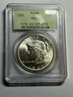 1935-P Peace Dollar PCGS MS63 OGH Great Eye Appeal Nice Strike