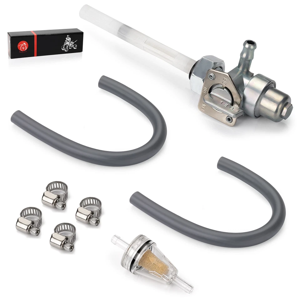 8mm Fuel Valve Petcock w/Oil Tube for Honda XR650L 1993-2023 / ATC350X 1985-1986 - Image 2 of 4