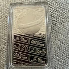World Treasures Mint 1 Troy Oz .999 Silver Bar 2012