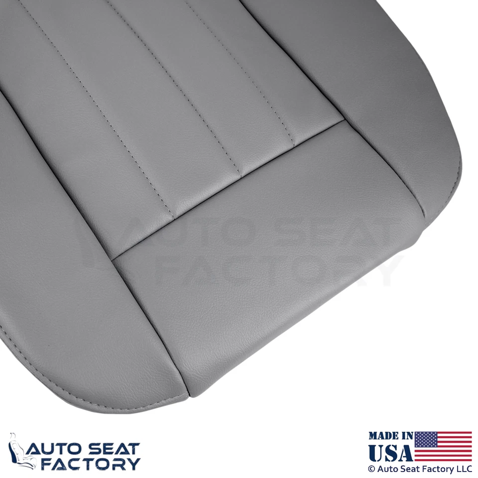 Fundas de asiento delanteras inferiores grises de cuero genuino para Dodge Durango 2004-2006 Foto 4 de 4