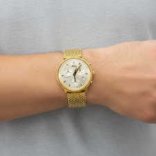 Mido Ocean Star Commander Gold Tone Mens Wristwatch - 8435