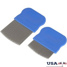 Stainless Steel Lice Comb Set Nits Eggs Removal Easy Access Durable Tool New