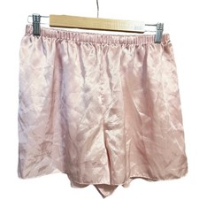 Vintage Victoria s Secret gold label blush pink satin shorts medium pajamas