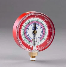 Yellow Jacket 49117 A2L Manifold Gauge RED 3-1/8″ (80mm) R-32/454B/410A PSI °F